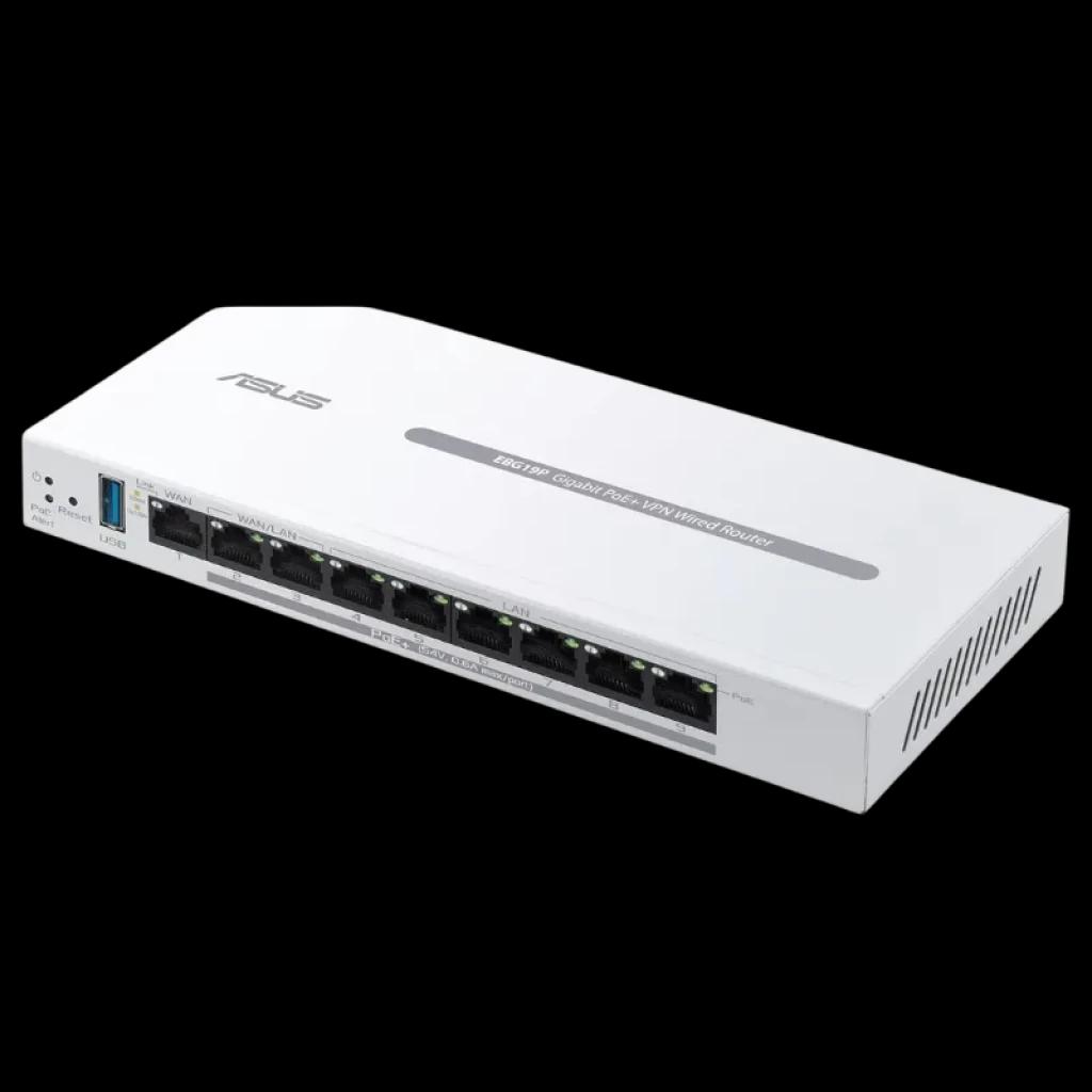 Passerelle VPN ASUS ExpertWiFi EBG19P avec 8 ports PoE+