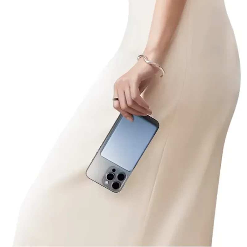 Xiaomi Ultra Slim Magnetic Power Bank 5000mAh 22,5W Azul, diseño ultradelgado, magnético, acabado azul metalizado, portátil y elegante en uso diario