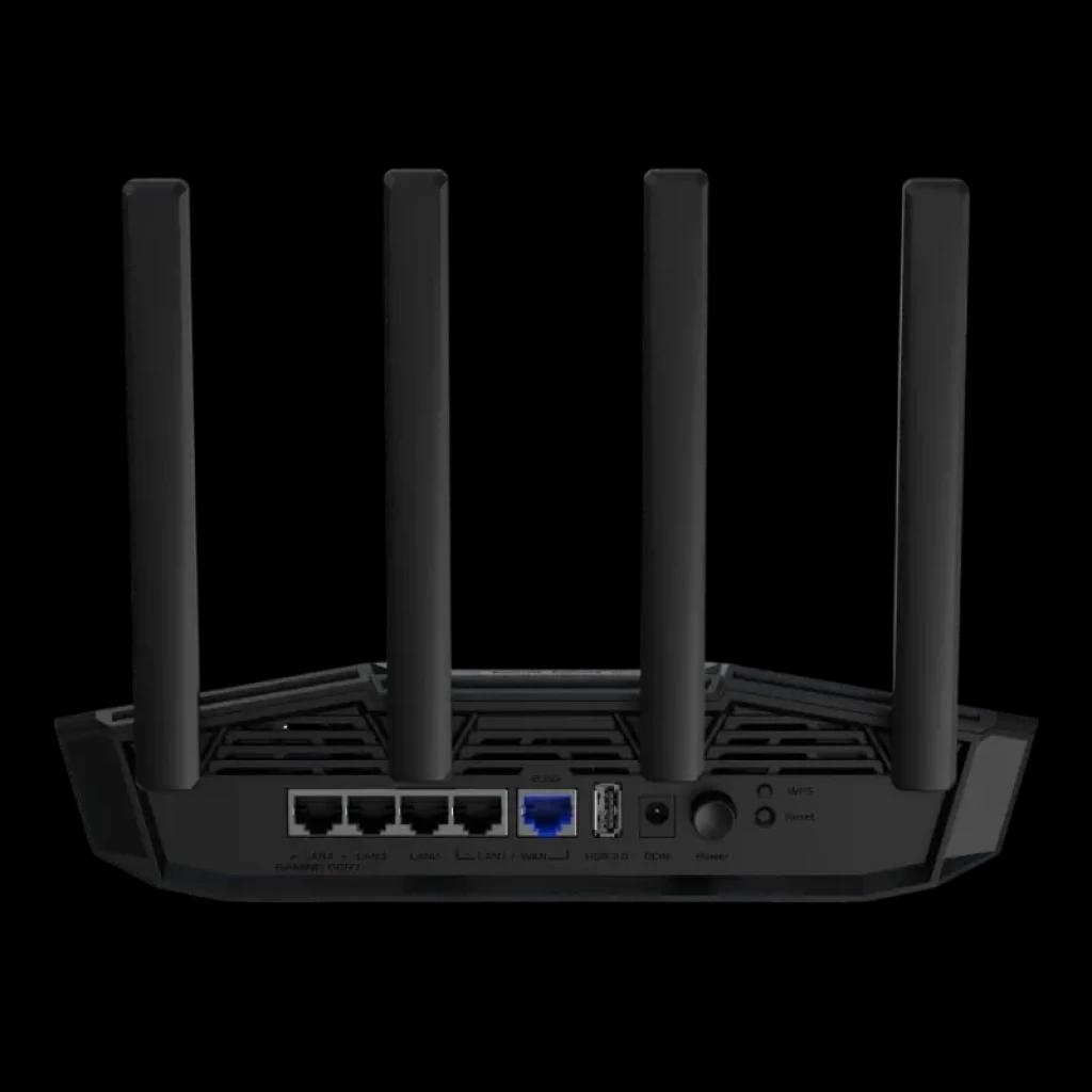 Panneau arrière avec port WAN/LAN 2,5G et port gaming prioritaire