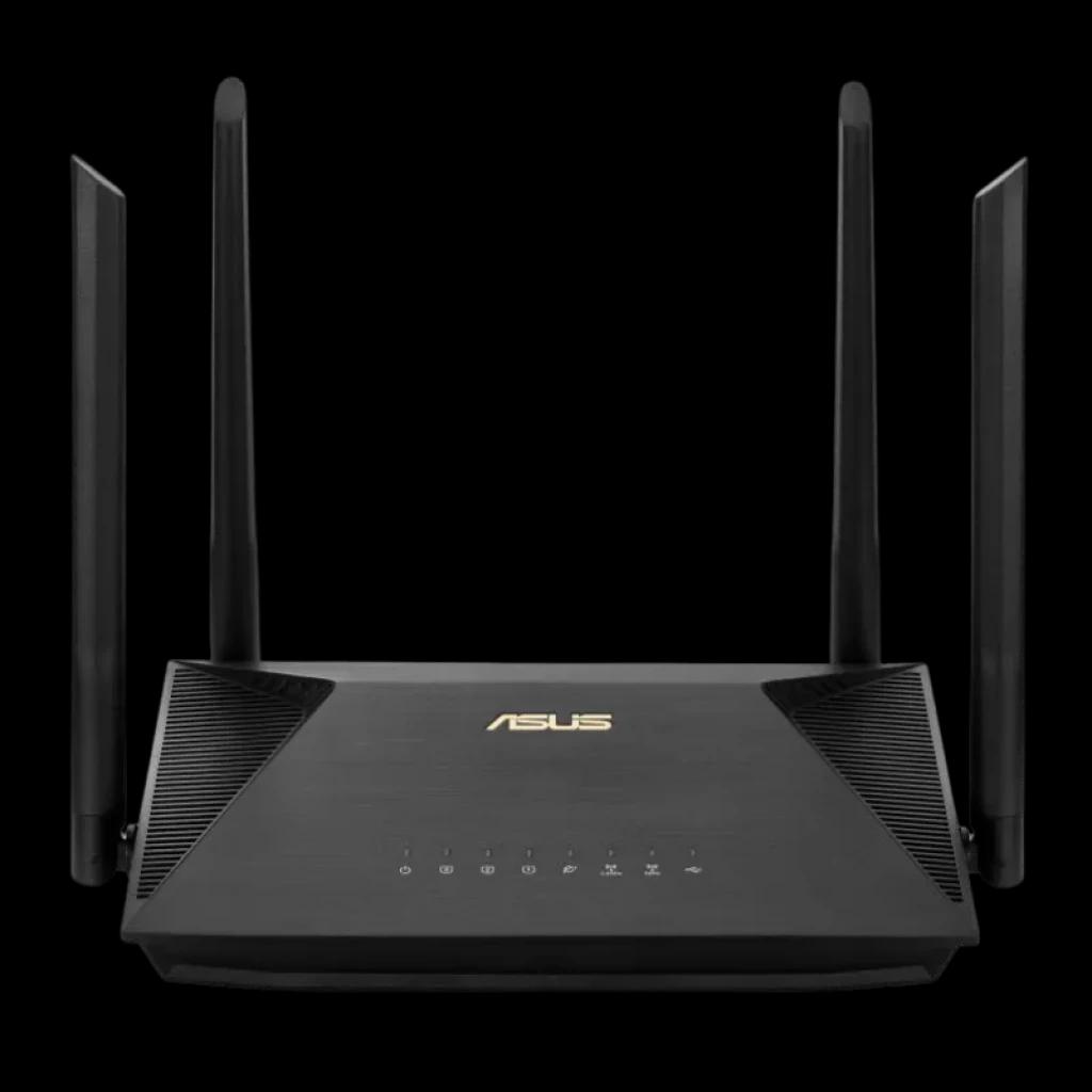 Router ASUS RT-AX53U negro con 4 antenas externas