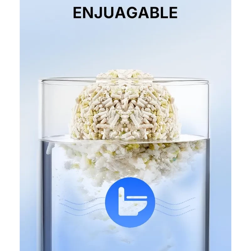 Image illustrative mettant en avant la facilité de nettoyage du PETKIT Litière pour chats Moniteur d'urine