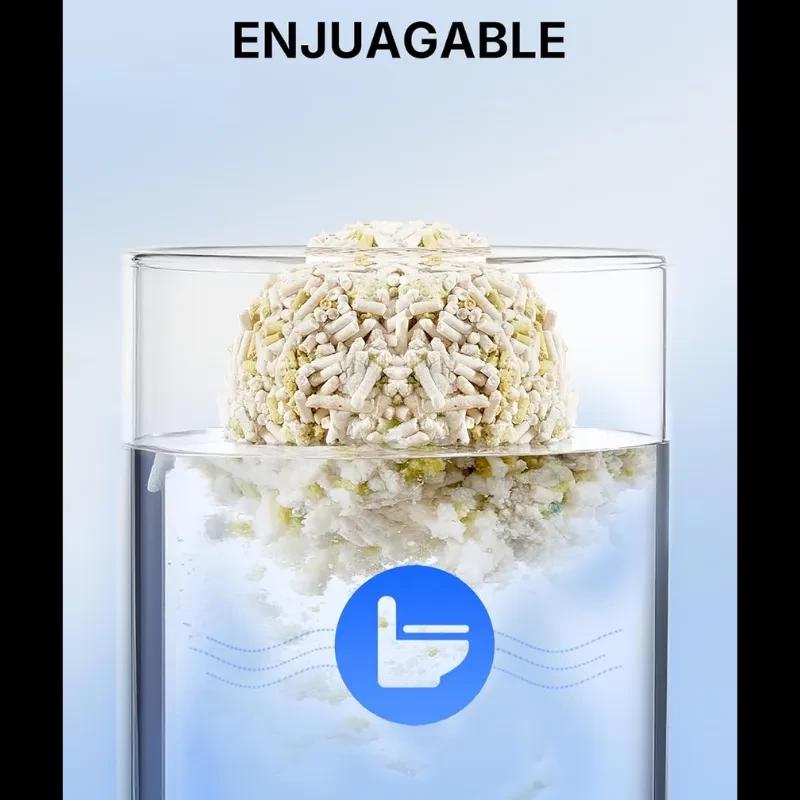 Image illustrative mettant en avant la facilité de nettoyage du PETKIT Litière pour chats Moniteur d'urine