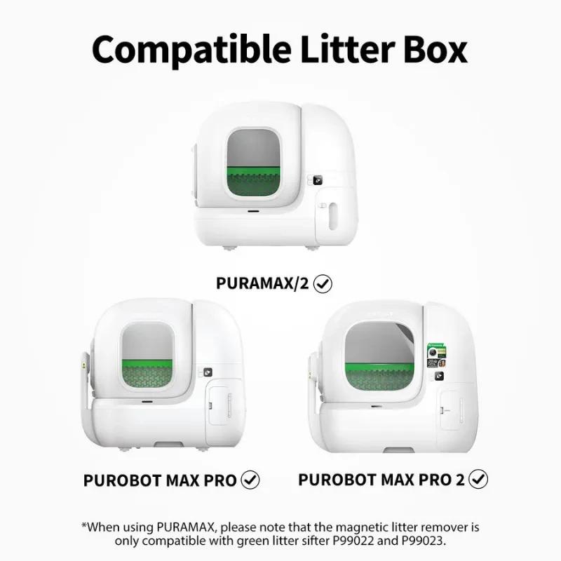 Imagem ilustrativa das caixas de areia autolimpantes compatíveis com o PETKIT Conjunto de Pá Magnética para Areia de Gatos P99021