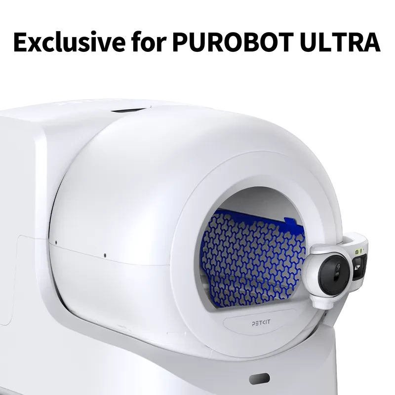 Imagen ilustrativa del PETKIT Standard Litter Sifter instalado en el arenero Purobot Ultra compatible