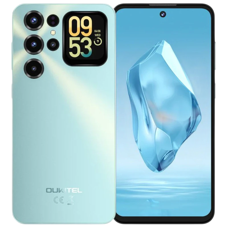 Image avant et arrière de l'Oukitel C68 Plus, avec écran arrière et double caméra 64 MPx