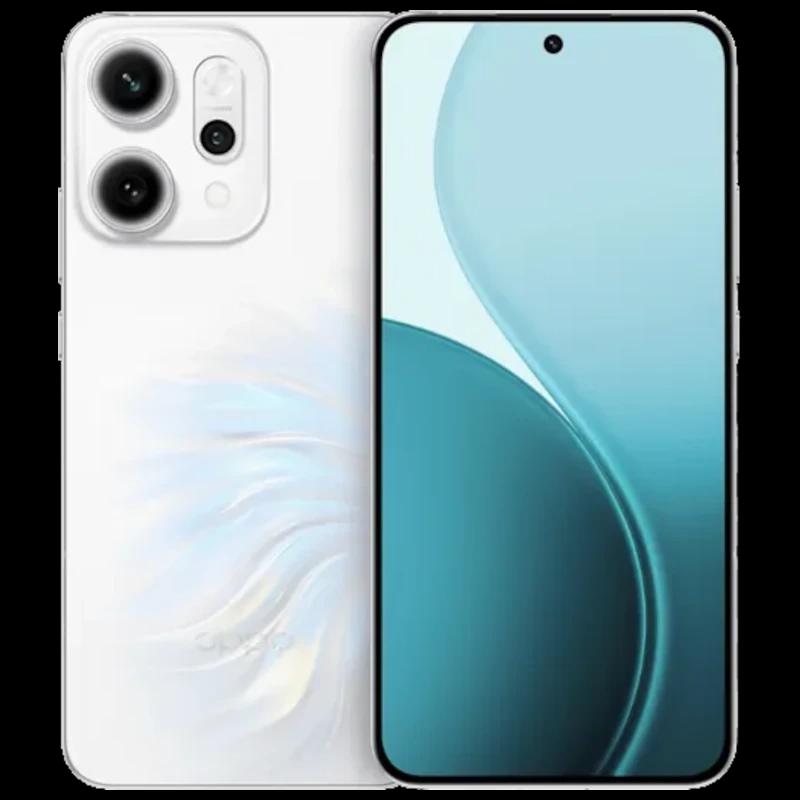 Oppo Reno14 Pro 5G gris con pantalla OLED sin bordes y cámara triple trasera de 50 MP; frontal perforada centrada y acabado mate elegante