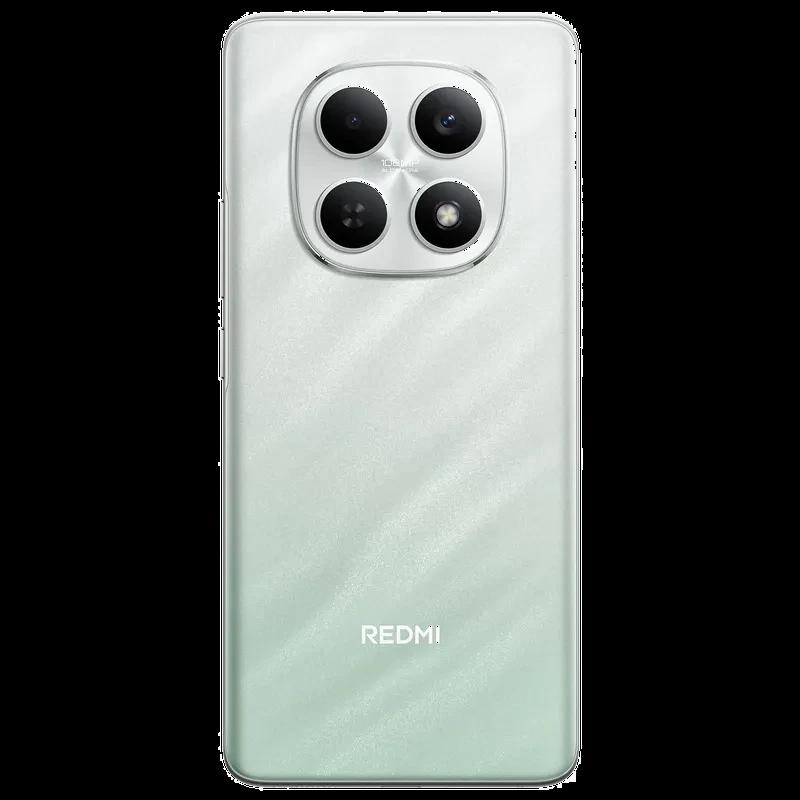 Xiaomi Redmi Note 15 4G verde com traseira brilhante e módulo de câmera quádruplo em matriz 2x2, logo REDMI centralizado e acabamento suave elegante