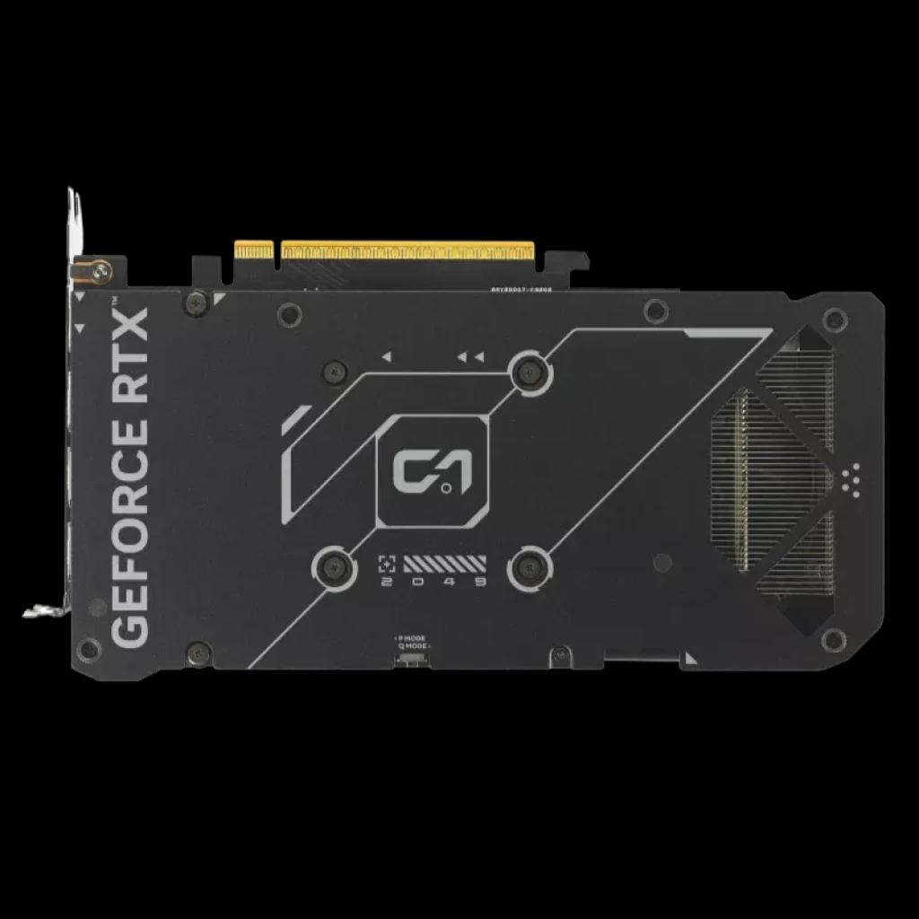 Plaque arrière métallique renforcée de la carte graphique ASUS Dual RTX 5060