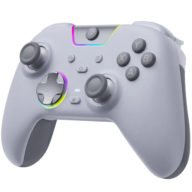EasySMX X05 Pro PC Gamepad Blanc - Manette multi-plateforme avec triple connexion 2,4 GHz/Bluetooth/USB-C