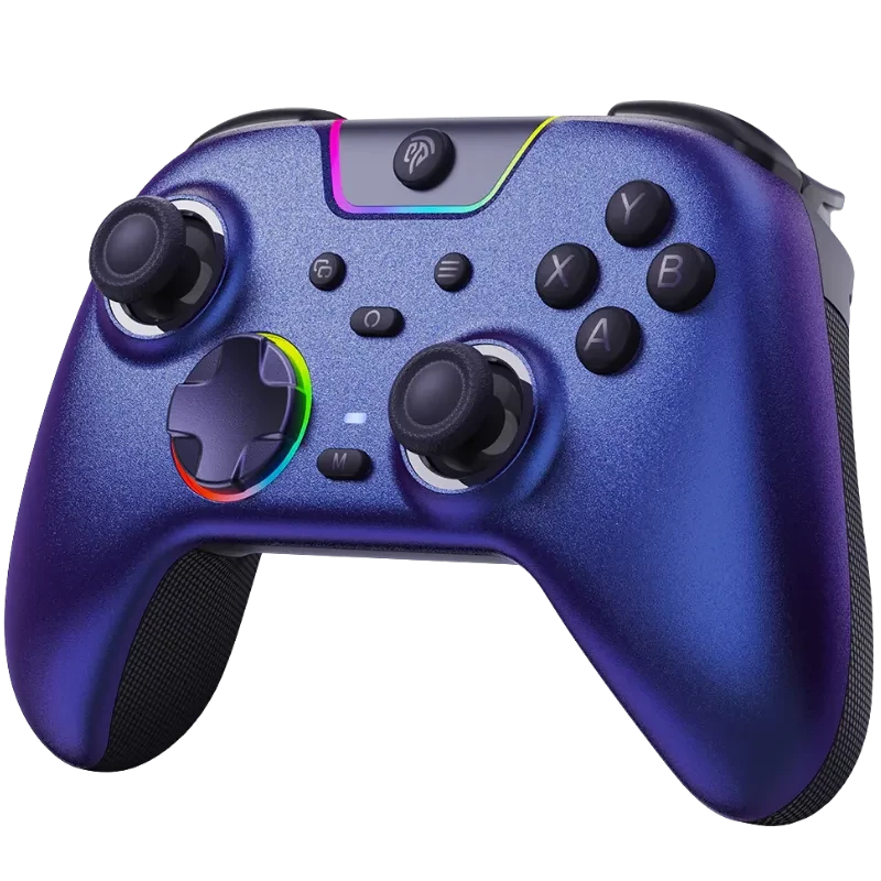 EasySMX X05 Pro PC Gamepad Violet - Manette multi-plateforme avec triple connexion 2,4 GHz/Bluetooth/USB-C