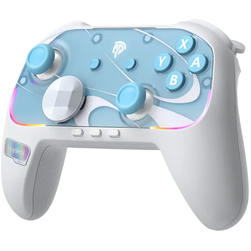 EasySMX S10 Switch Gamepad Blanco - Mando Inalámbrico para Nintendo Switch 2 con Vibración HD