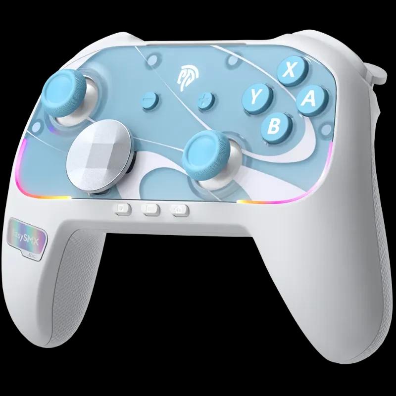 EasySMX S10 Switch Gamepad Blanco - Mando Inalámbrico para Nintendo Switch 2 con Vibración HD
