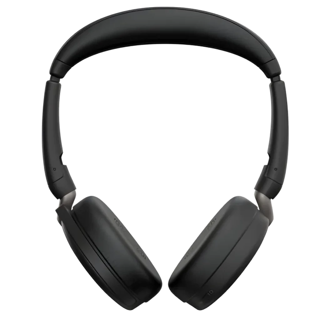 Auriculares Jabra Evolve2 65 Flex Link380c UC Stereo, diadema acolchada negra, copas circumaurales plegables, diseño compacto con ANC híbrido