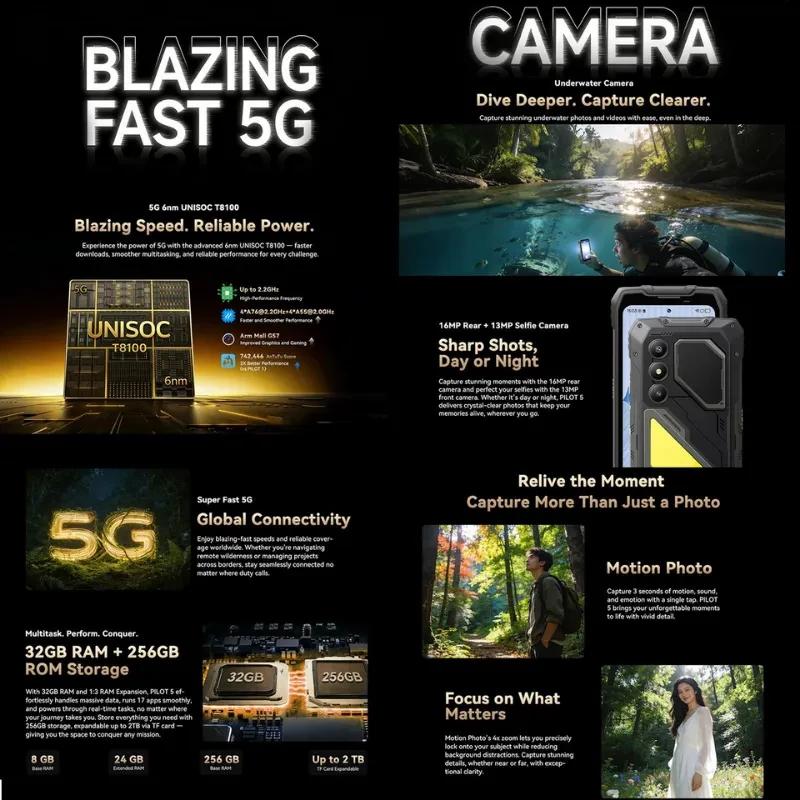 Características de conectividade e sistema de câmaras do Oscal Pilot 5