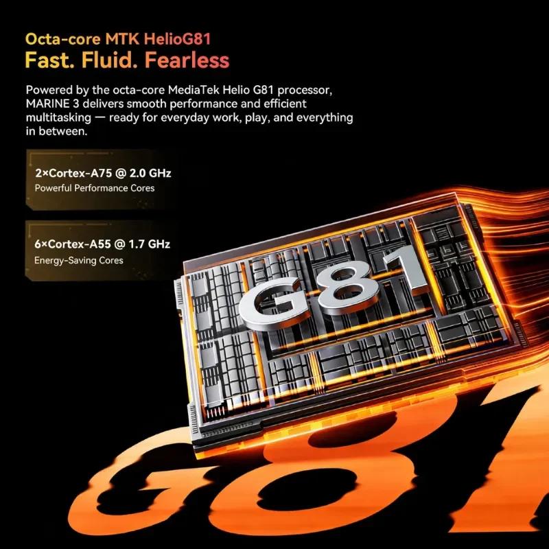 Processador Octa-Core MTK G81 integrado no Oscal Marine 3