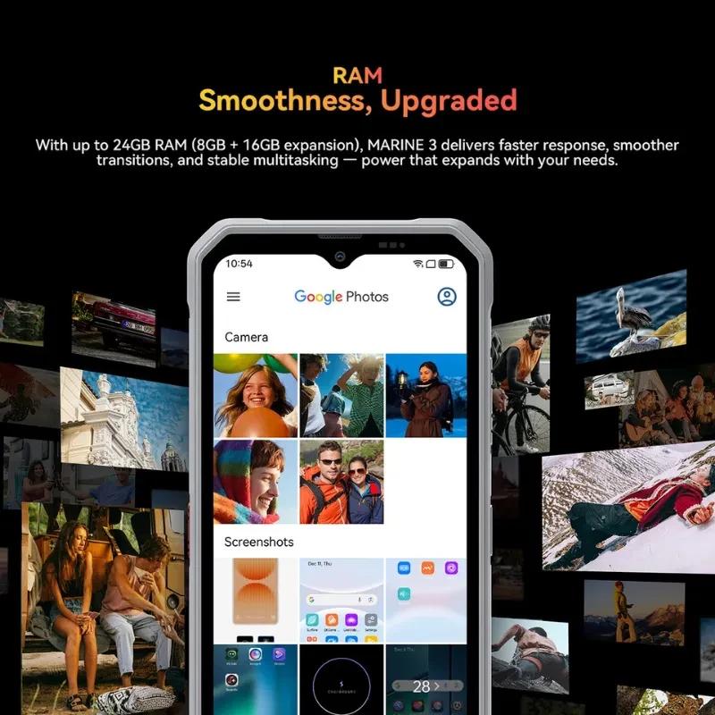 Imagem promocional da função de memória RAM expansível do Oscal Marine 3