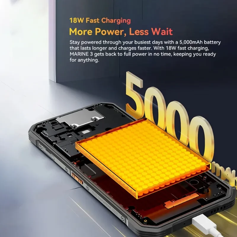 Imagem ilustrativa da capacidade da bateria do Oscal Marine 3