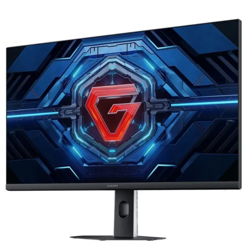 Monitor Xiaomi 2K Gaming G27Qi 2026 con pantalla casi sin bordes, panel plano 27 pulgadas, base ajustable y diseño gamer con logo G rojo en el centro