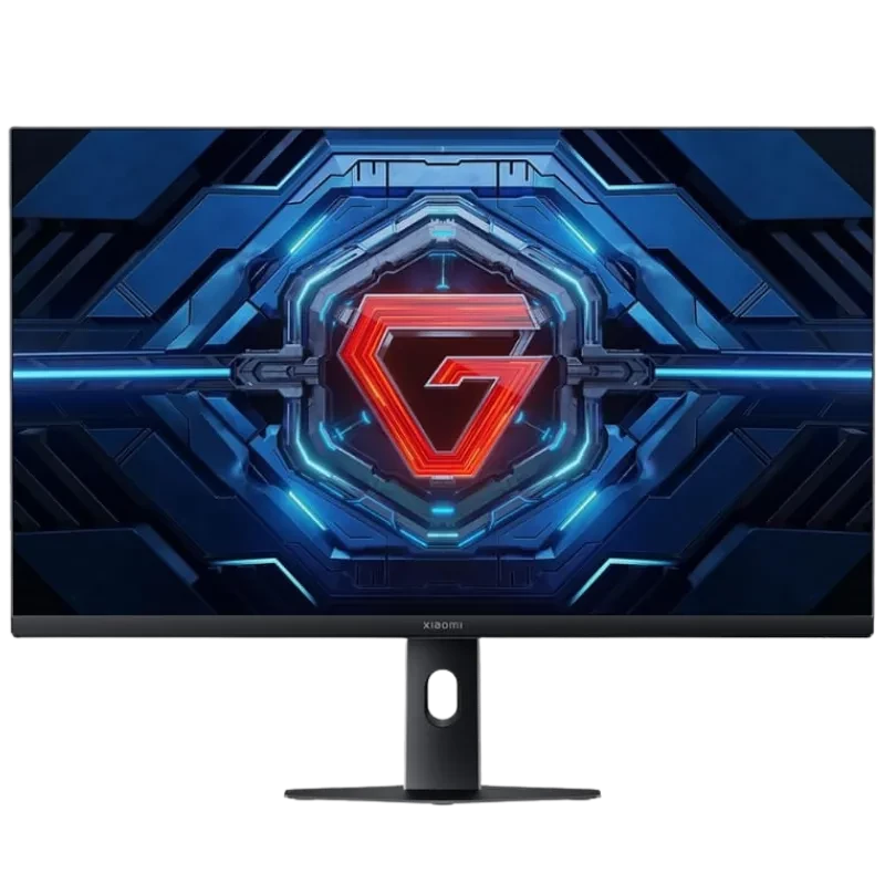 Monitor Xiaomi 2K Gaming G27Qi 2026 con pantalla 27 pulgadas 2K, biseles ultrafinos, soporte central robusto y diseño gamer con iluminación azul y rojo en
