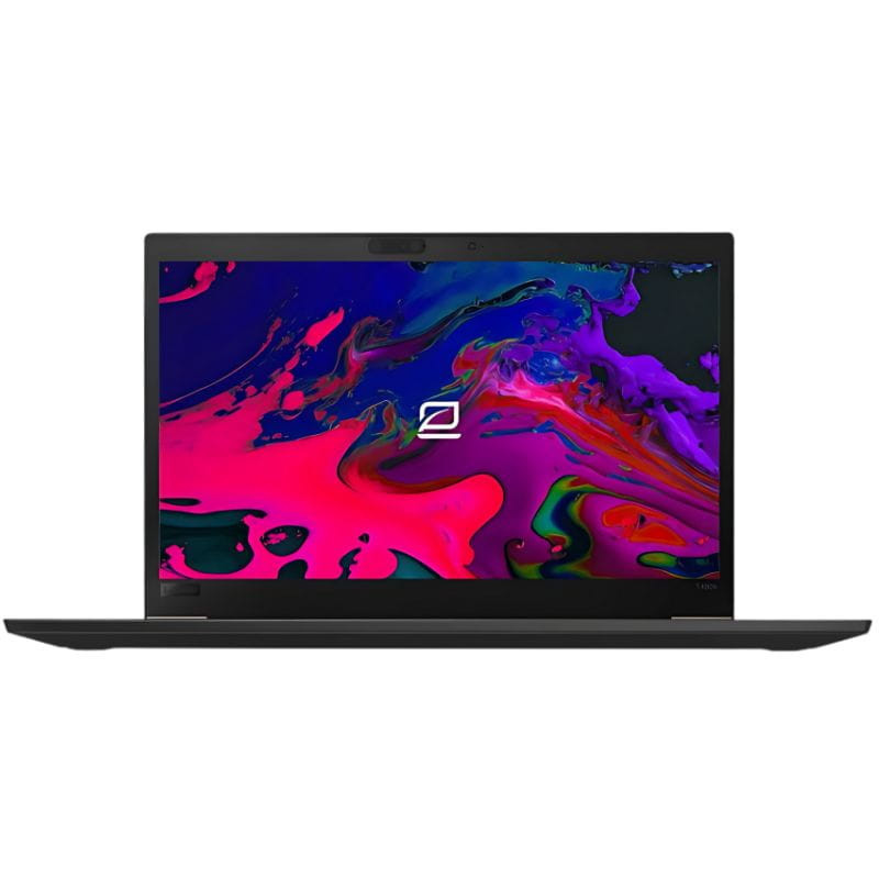 Lenovo ThinkPad T480s 14 pulgadas, pantalla IPS con biseles finos, webcam integrada y teclado QWERTZ; diseño delgado en negro, estado excelente renovado