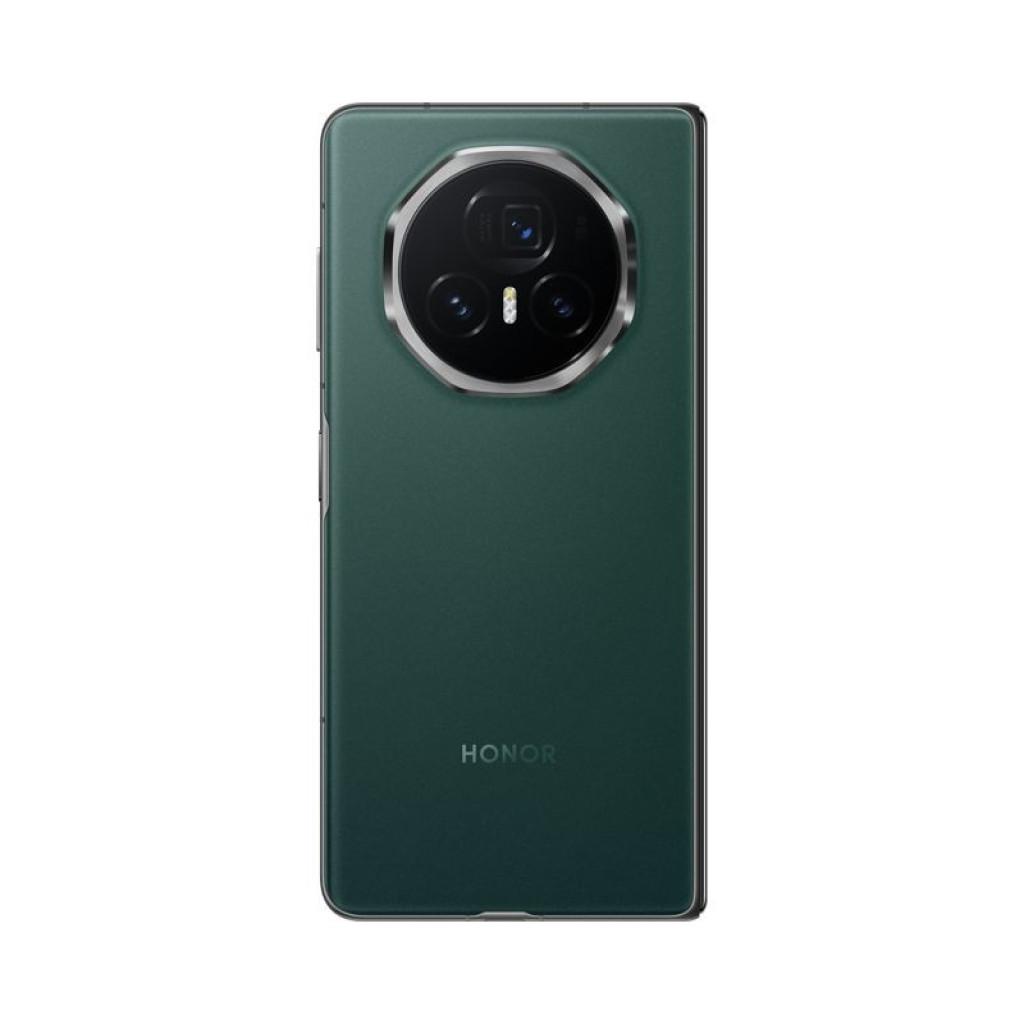 Honor Magic V3 5G verde recondicionado Premium com tampa traseira fosca e módulo de câmera circular tripla em destaque, acabamento elegante e fino