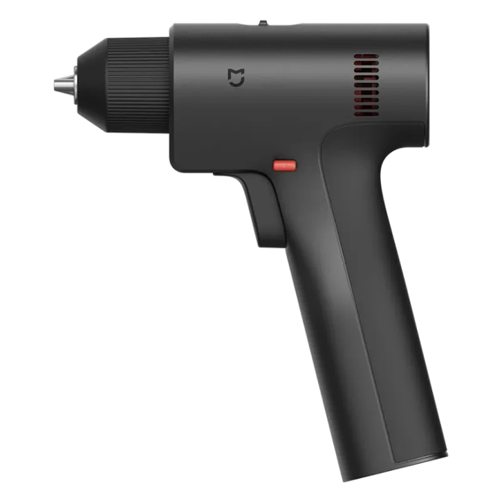 Mijia Brushless Cordless Drill 2 14.4V 1900 mAh Taladro Inalámbrico en color negro mate, diseño compacto tipo pistola, portabrocas ajustable y ventilación