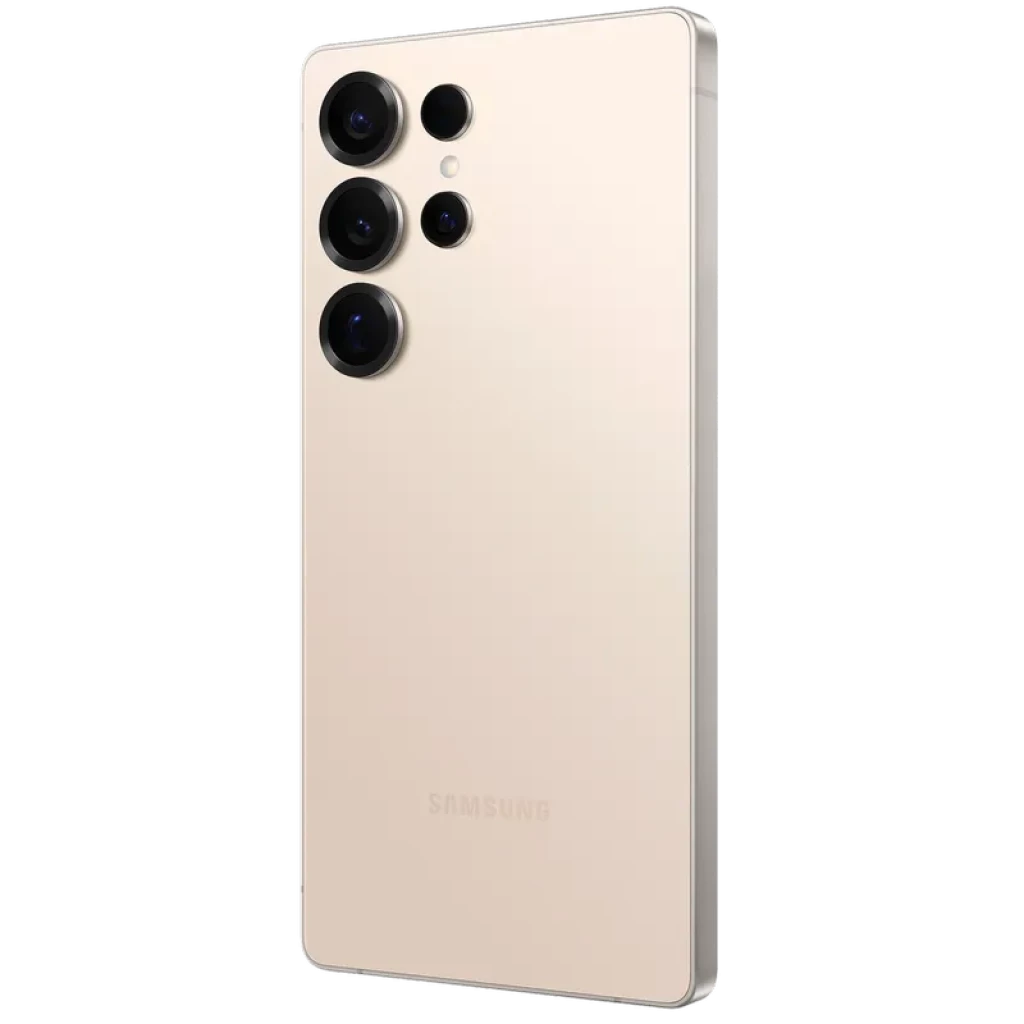 Samsung Galaxy S25 Ultra 5G 12GB/512GB Rosa con acabado mate y módulo trasero de cuatro cámaras grandes, bordes rectos y cuerpo premium en tono rosado