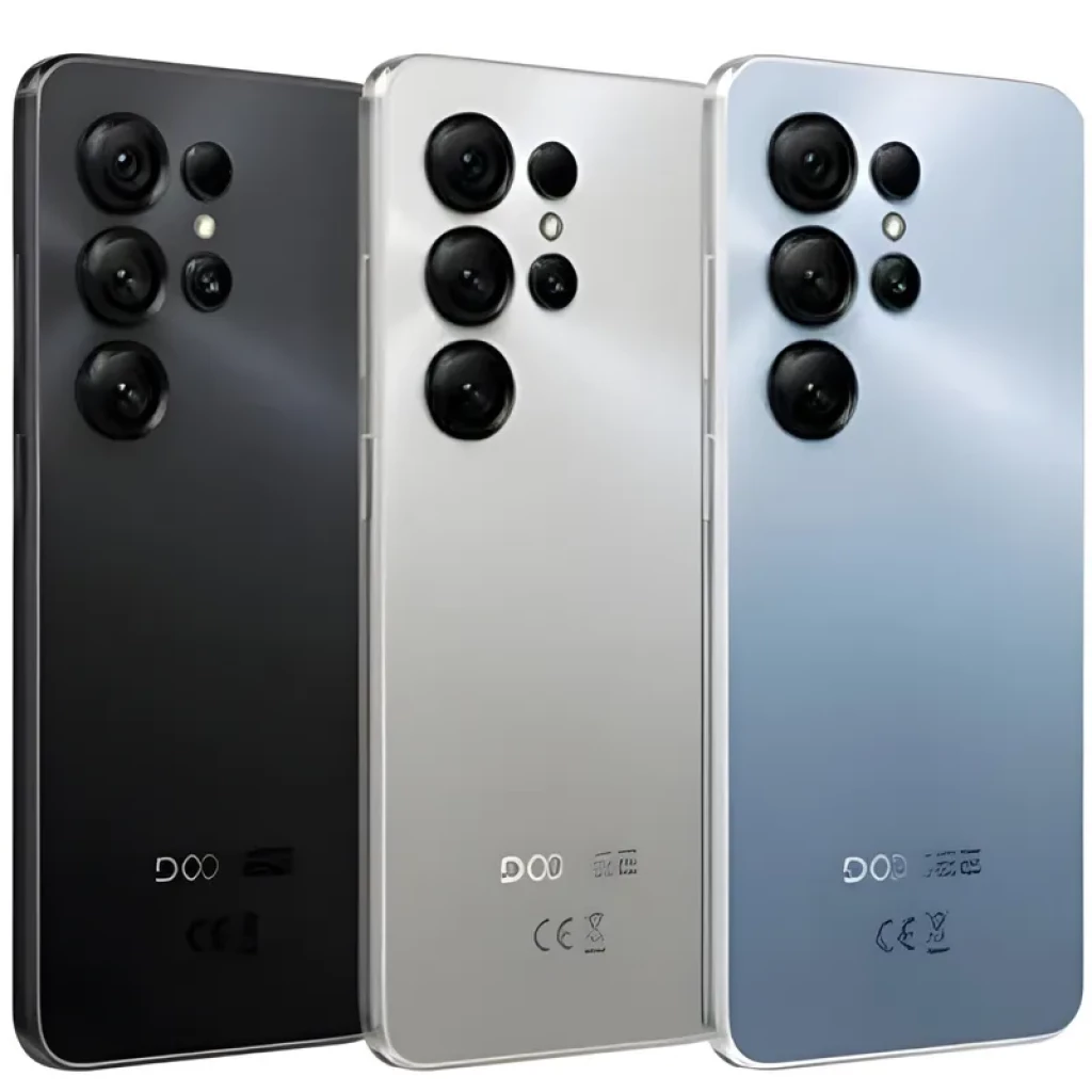 Doogee Note 56X 64GB Dorado con triple cámara trasera destacada, acabado brillante y bordes curvos; disponible en negro, plata y azul, pantalla 6,56 pulgadas