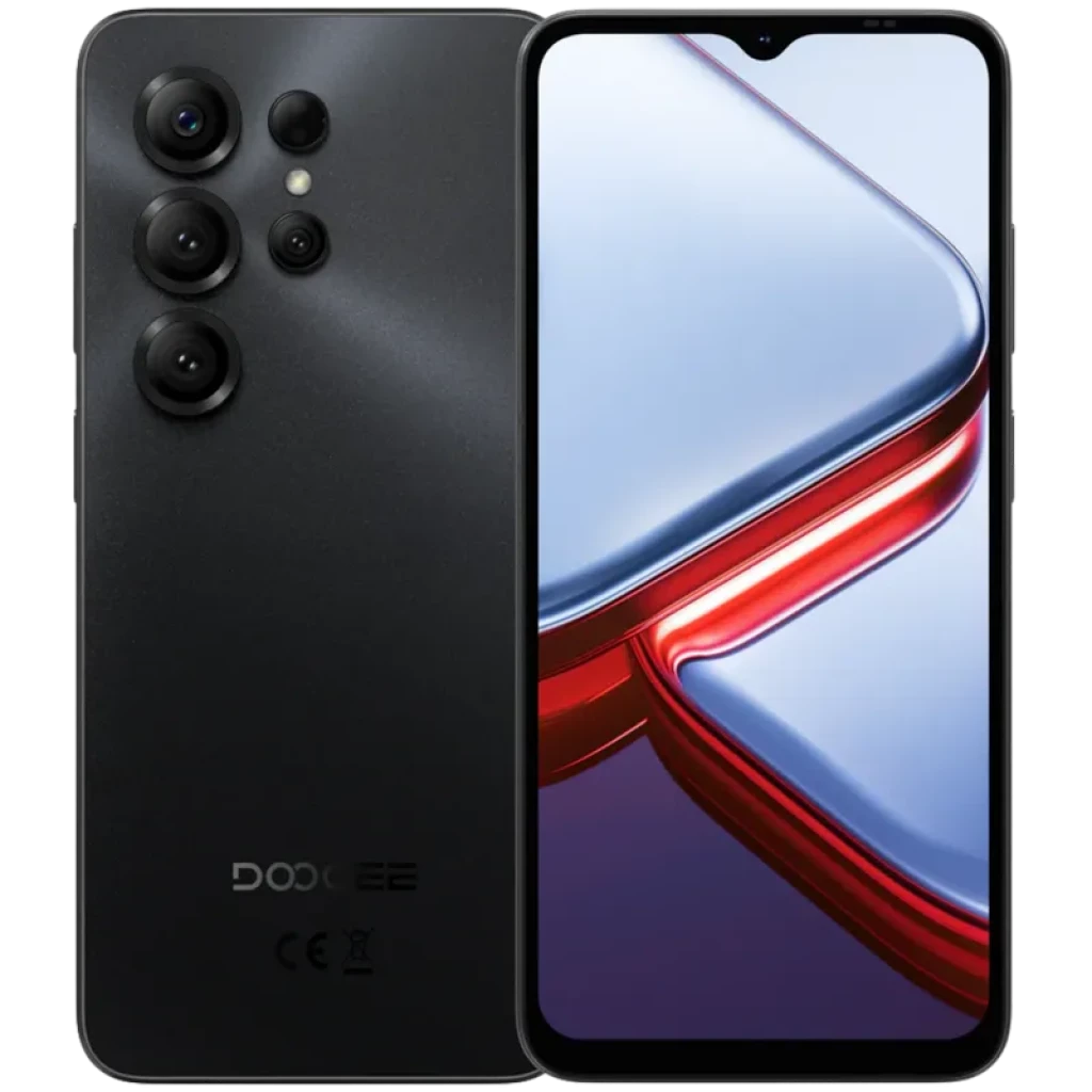 Doogee Note 56X PRO 128GB Negro con pantalla HD+ de bordes finos, notch en V, triple cámara trasera destacada y acabado mate; 4GB RAM y batería 6150 mAh