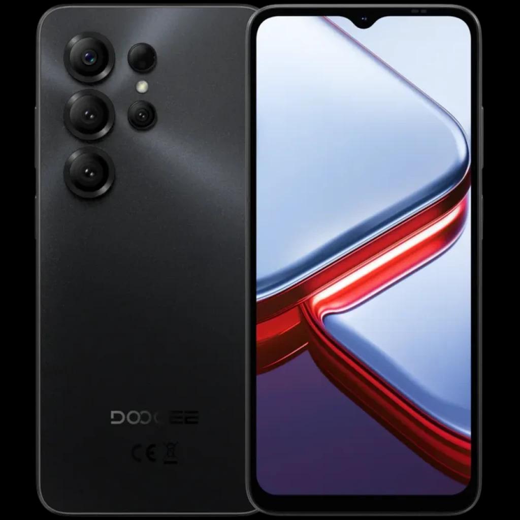 Doogee Note 56X PRO 128GB Negro con pantalla HD+ de bordes finos, notch en V, triple cámara trasera destacada y acabado mate; 4GB RAM y batería 6150 mAh
