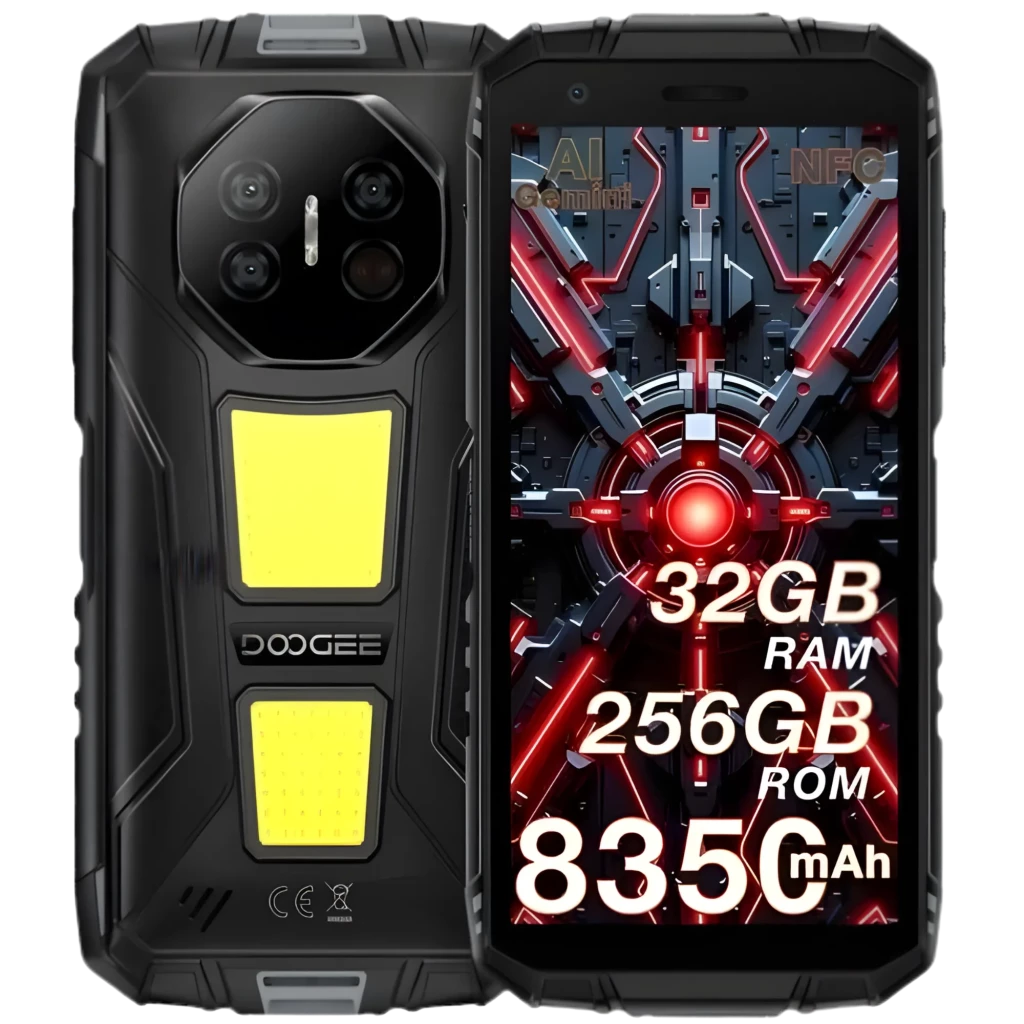 Doogee Fire 3 Max 256GB Gris 4G + 24 GB de RAM virtual y batería de 8 350 mAh con carga inversa