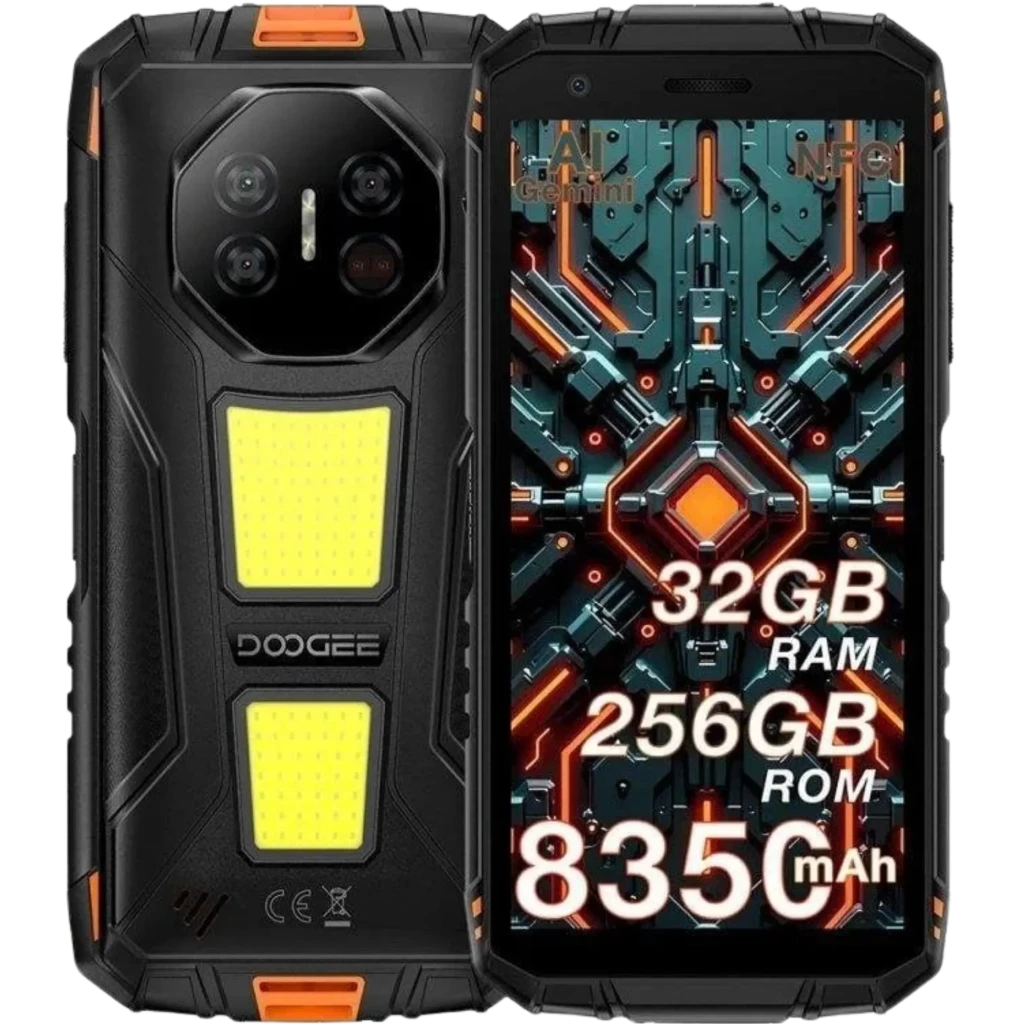 Doogee Fire 3 Max 256GB Naranja sensor principal de 48 Mpx ƒ/1.8 y 20 Mpx de visión nocturna IR 8GB RAM