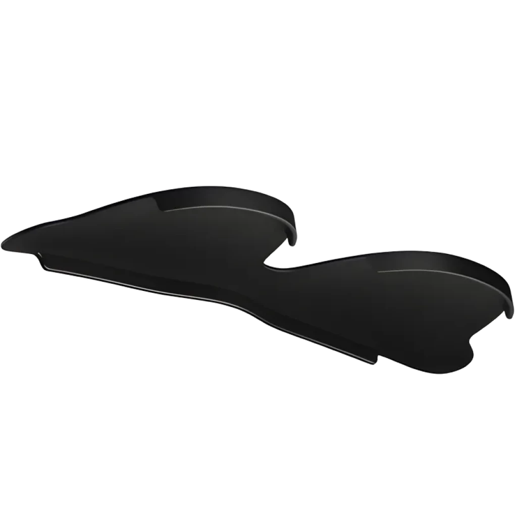 Écran oculaire AR RayNeo Air 3S Pro en verre fumé, forme courbée et fine, couvrant deux yeux pour un affichage AR 1200 nits 120 Hz élégant et protecteur