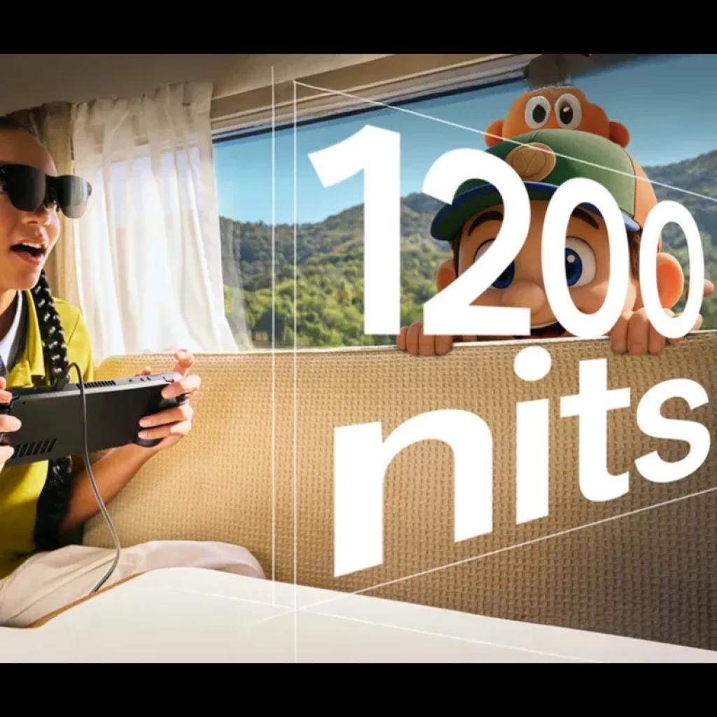 AR RayNeo Air 3S Pro eyepiece – Lunettes AR élégantes, écran lumineux 1200 nits, rafraîchissement 120 Hz, confort léger pour divertissement immersif