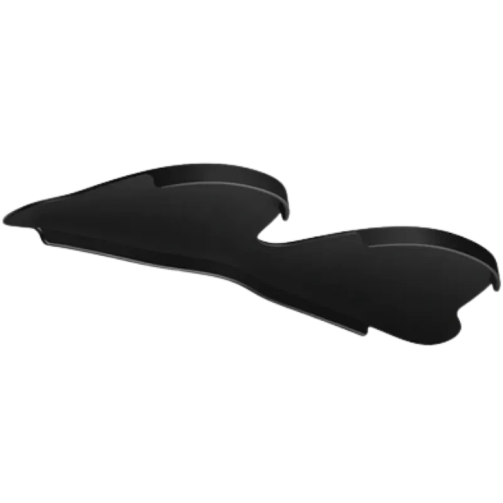 Protector para lentes tapa tintada para gafas RayNeo Air 3s Pro, pieza negra rígida con forma curvada y recortes precisos para ajuste frontal