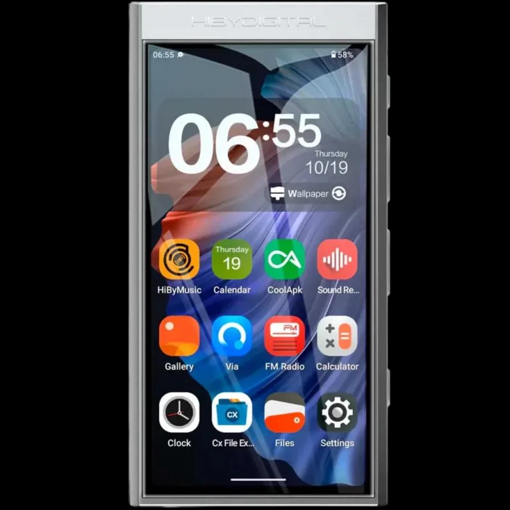 HiBy Digital M300 128 Gb Prateado - Leitor Hi-Res baseado em Android 13 e ecrã tátil de 4"