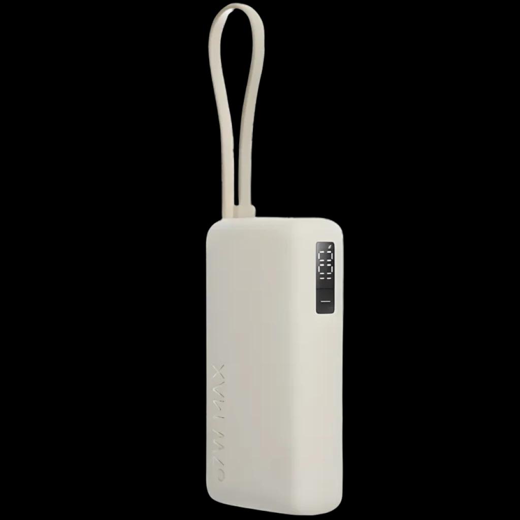Xiaomi Power Bank 10000mAh (Cable integrado) 67W Beige - Tamaño compacto - Display numérico
