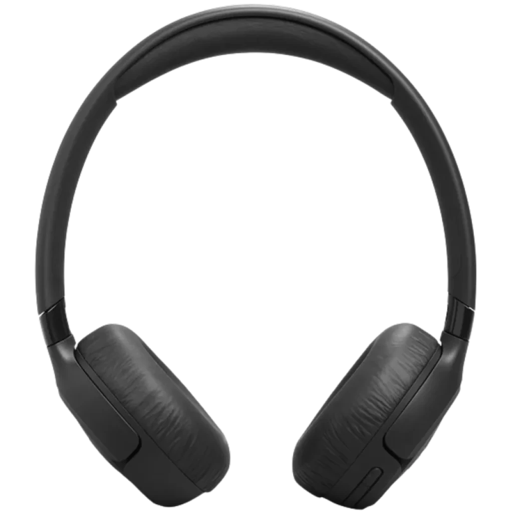 JBL Tune 680NC Noir casque supra-auriculaire sans fil à arceau rembourré coussinets pliables design épuré noir mat réduction de bruit active ANC