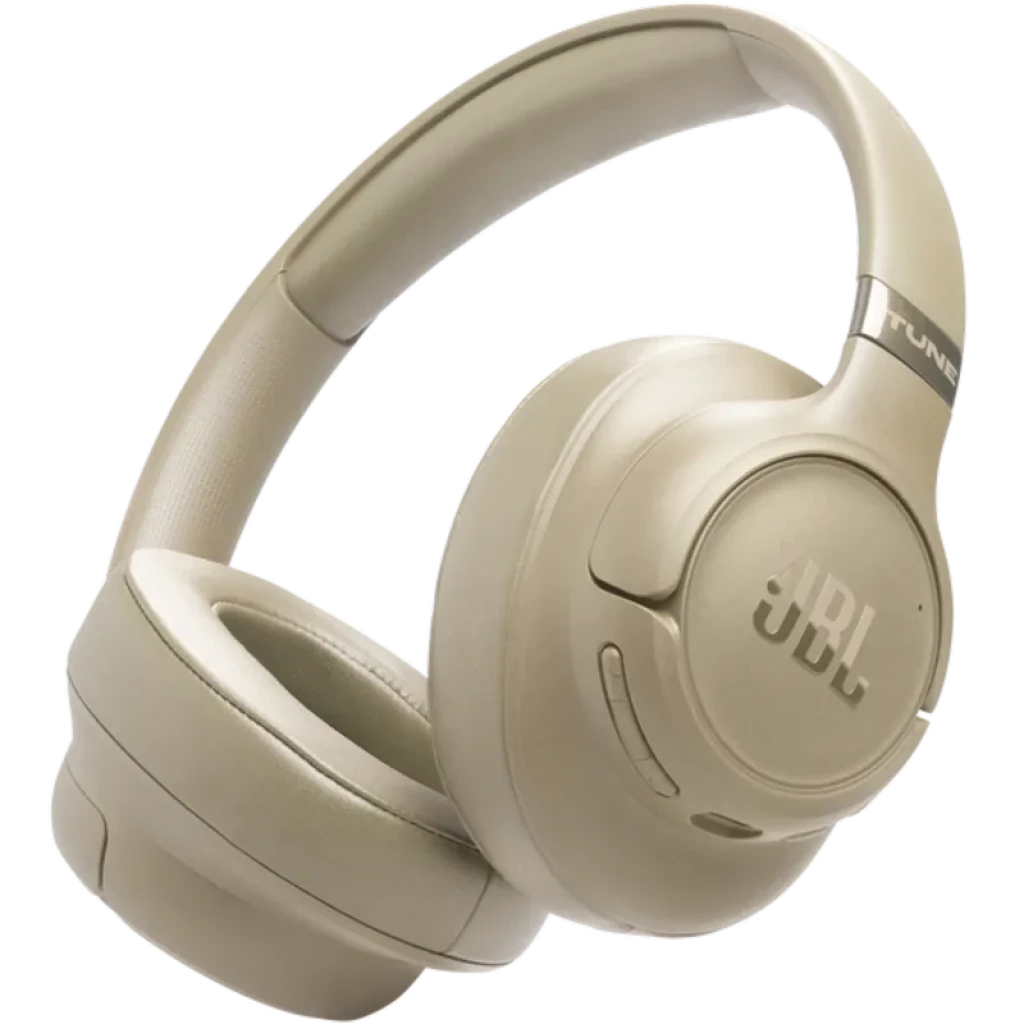 JBL Tune 780NC Beige - Auriculares de diadema Bluetooth 6.0 Conexión multipunto Spatial Sound