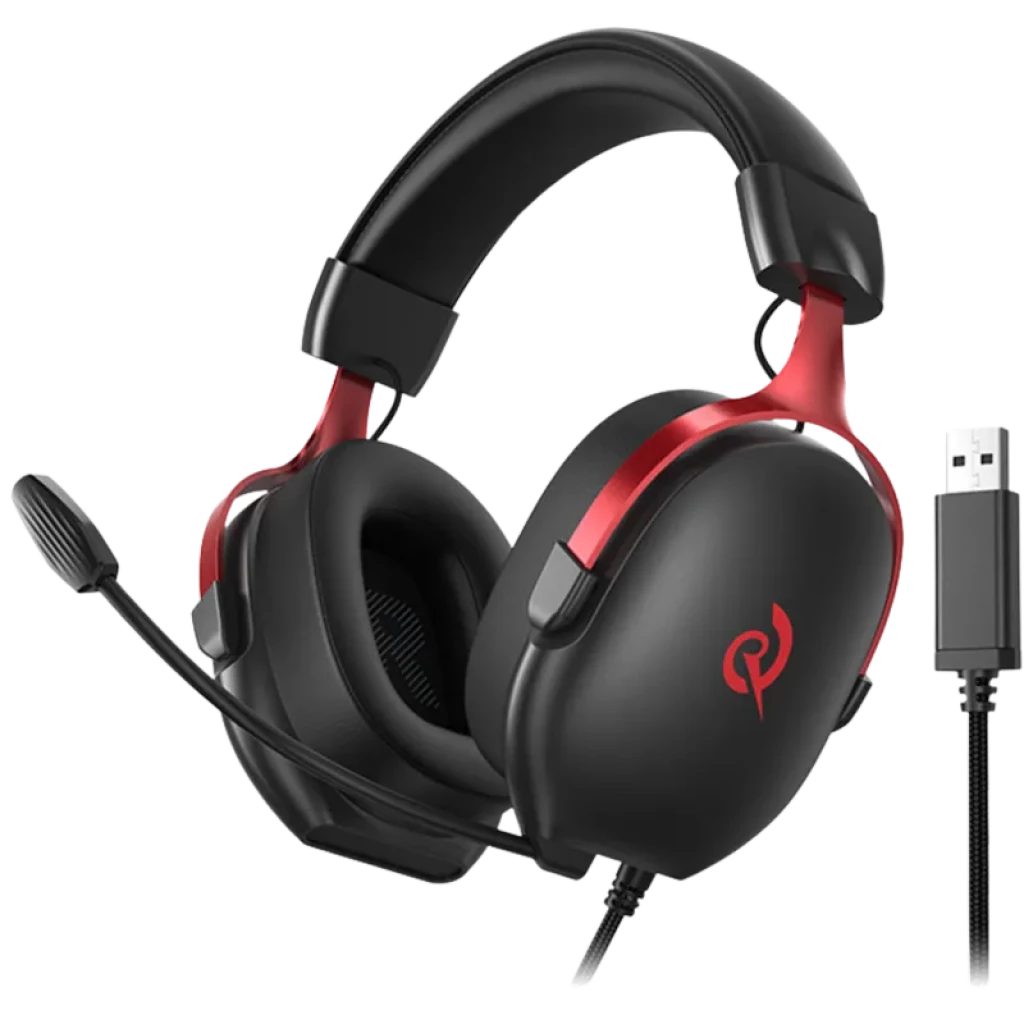 QCY Heroad VN200 USB-A Som espacial 7.1 Controladores dinâmicos de 40 mm - Auscultadores Gaming