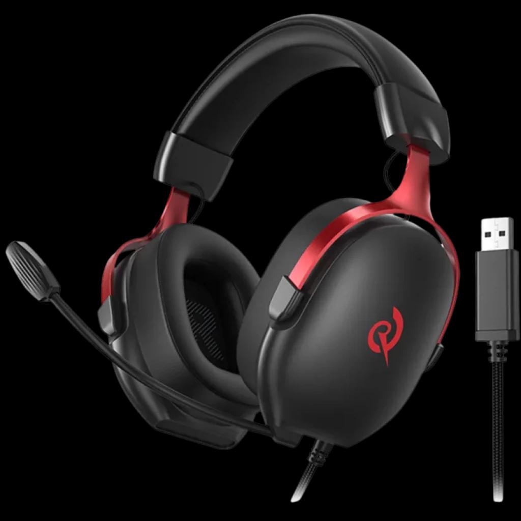 QCY Heroad VN200 USB-A Som espacial 7.1 Controladores dinâmicos de 40 mm - Auscultadores Gaming