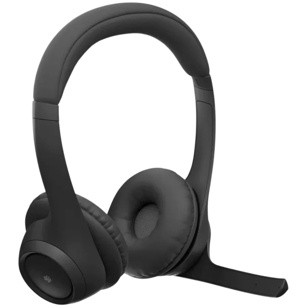 Logitech Zone 305 MS auriculares bluetooth de diadema negros con micrófono abatible, almohadillas acolchadas y certificación Teams Microsoft