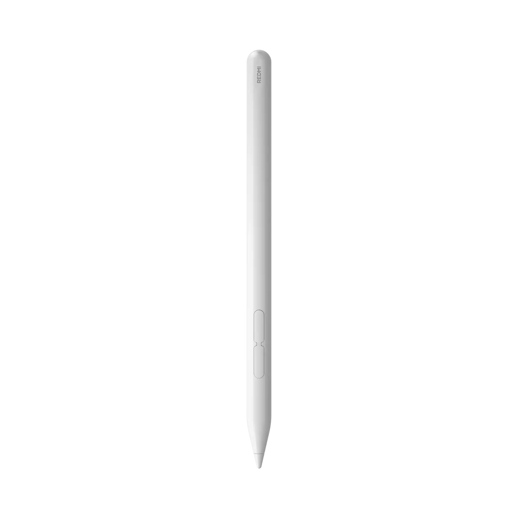 Caneta Redmi Smart Pen Graphite cinza, corpo cilíndrico fino com dois botões laterais, ponta precisa e design minimalista para uso com Redmi Pad 2 Pro