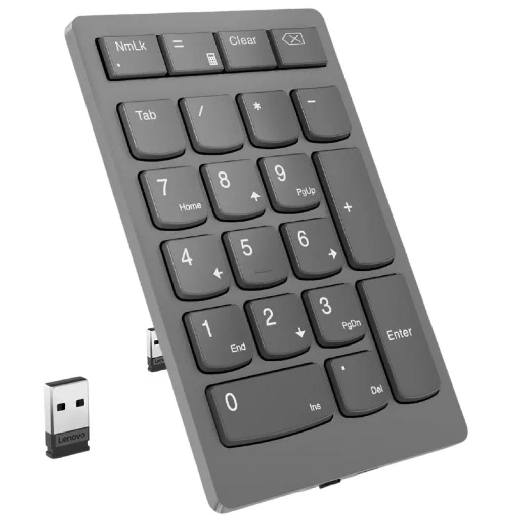 Lenovo Go 4Y41C33791 - Teclado numérico universal sem fios RF com bateria recarregável