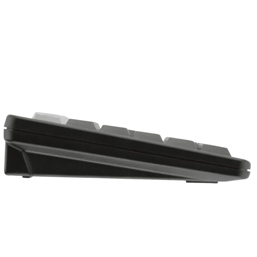 Teclado numérico mecánico Cherry G84-4700 negro, perfil delgado, teclas elevadas, conexión USB, diseño compacto y programable con acabado mate