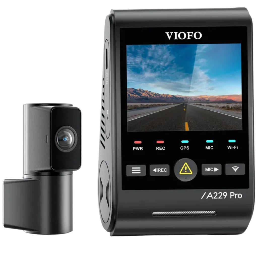 VIOFO A229 Pro Tele 4K + 2K WiFi GPS - Dashcam sensor Sony STARVIS 2 IMX678 de 8 MP 