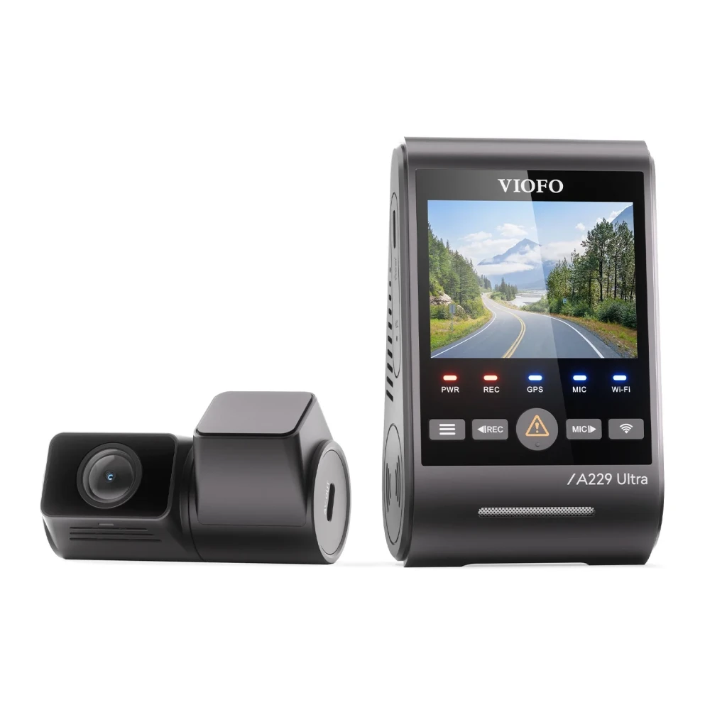 VIOFO A229 Ultra 2CH 4K Delantera + 4K Trasera - Dashcam con pantalla LCD de 2,4"