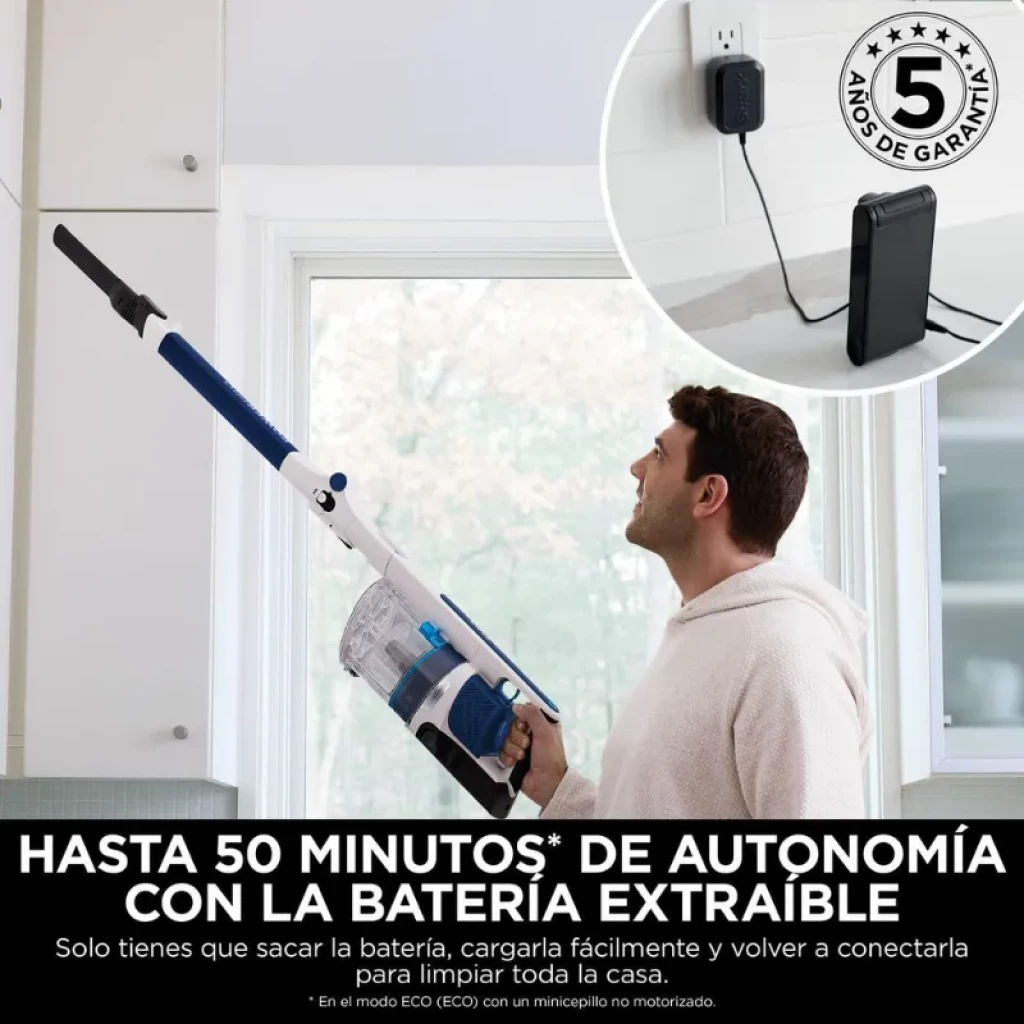 Shark PowerPro IZ380EU avec réservoir de 0,7 L, 181 W et batterie amovible ; recharge murale et jusqu'à 50 min d'autonomie