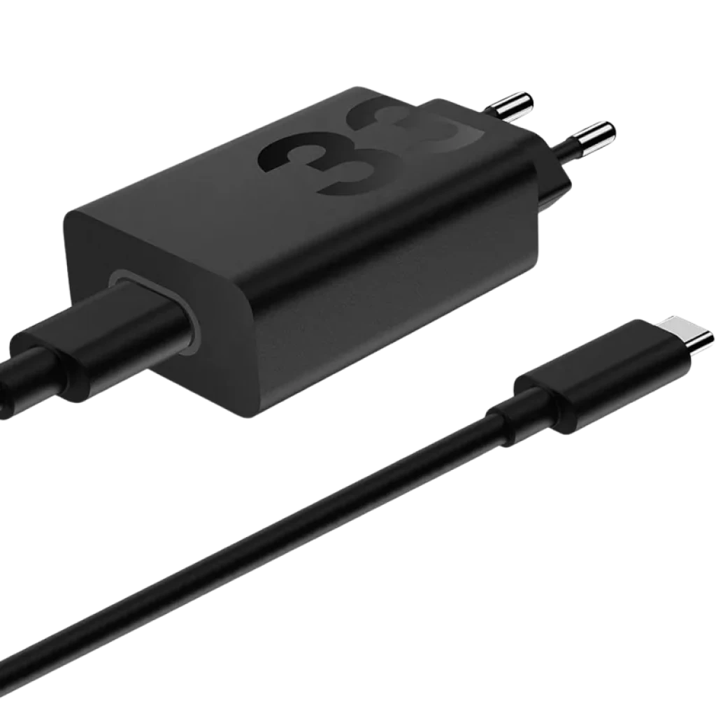 Motorola TurboPower 33W EU Carregamento rápido - Carregador universal com cabo de 1 m Preto