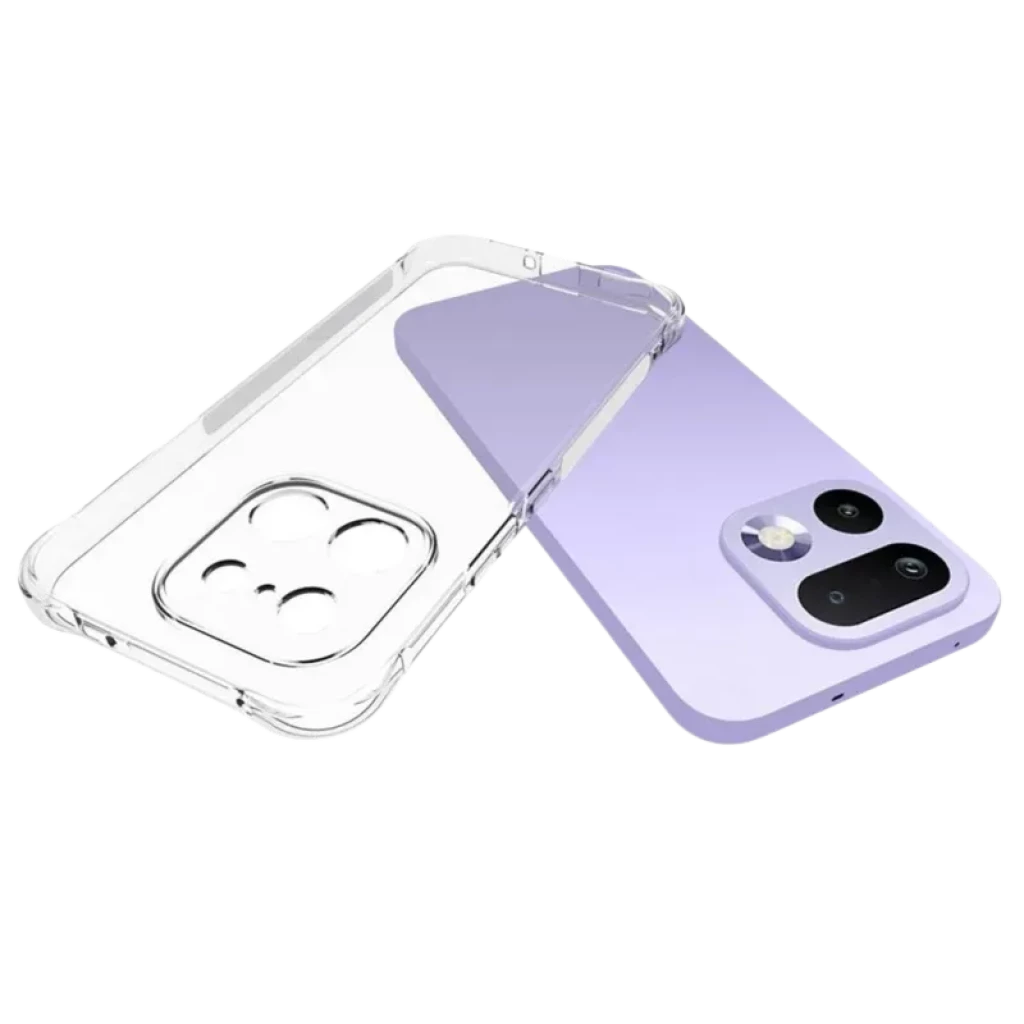 Funda de silicona transparente para Realme 16 Pro con bordes reforzados, esquinas antim golpes, recorte preciso de cámara y protección delantera y trasera